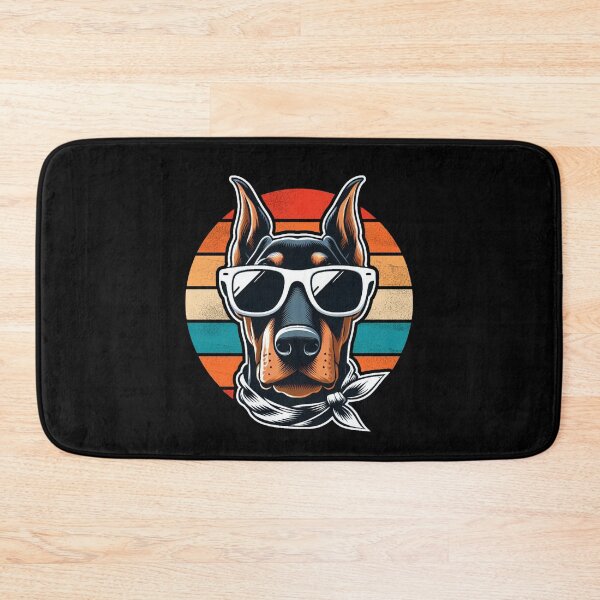 Item preview, Cool Retro Dobermann Design Dobermann Wearing Sunglasses designed and sold by Watsonarts.