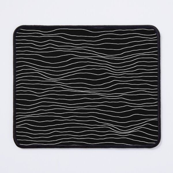 Item preview, Joyplot Ridgeline Waves Pattern (Black and White) designed and sold by avperth.
