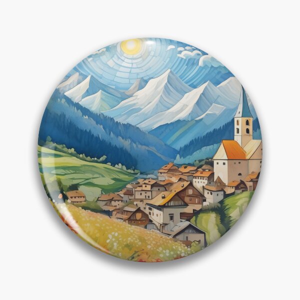Item preview, Austrian town in the mountains designed and sold by fotofeast.