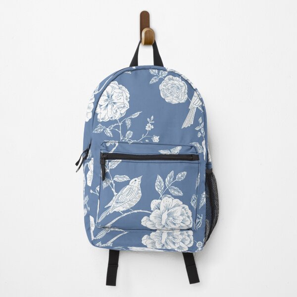 Item preview, Blue Toile Floral Bird Design  designed and sold by KT1981.