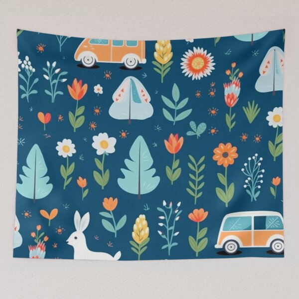 Item preview, vector art in the style of Matisse poster, johanna basford , calming colours designed and sold by Nanthikan.