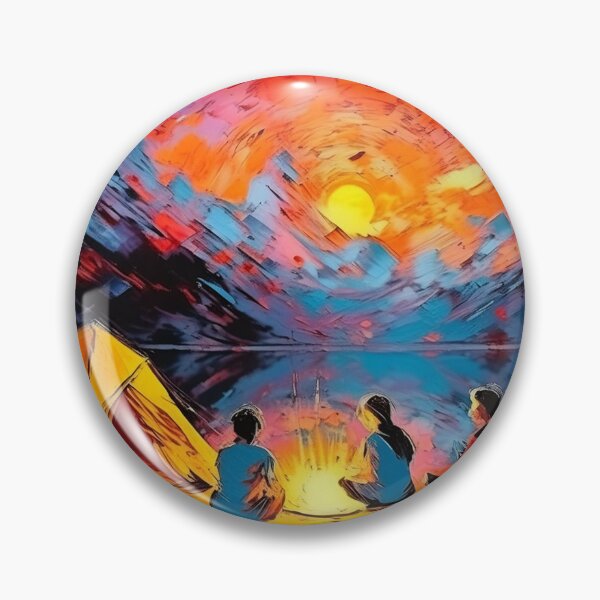 Item preview, Night camping by the lakeside designed and sold by fotofeast.