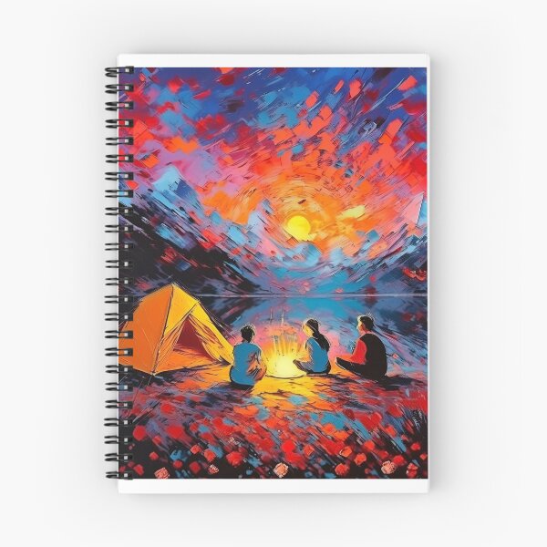 Item preview, Night camping by the lakeside designed and sold by fotofeast.