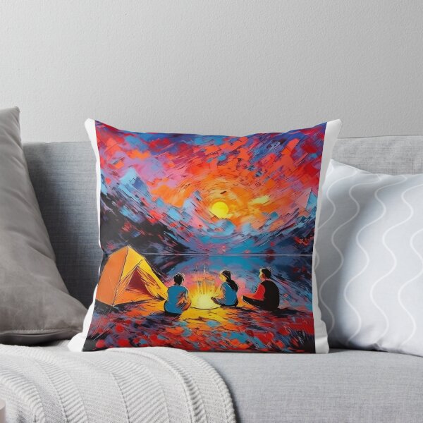 Item preview, Night camping by the lakeside designed and sold by fotofeast.