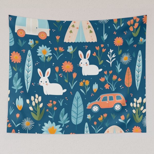 Item preview, vector art in the style of Matisse poster, johanna basford , calming colours designed and sold by Nanthikan.