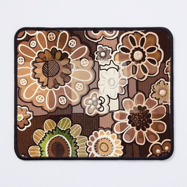 Item preview, Floodle chocolate floral  designed and sold by bekki smith.