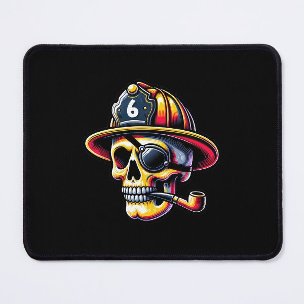 Item preview, Bravest Battalion: Firefighter Skull with Eye Patch 6 designed and sold by artwaves.