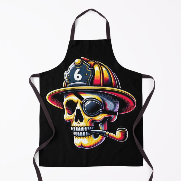 Item preview, Bravest Battalion: Firefighter Skull with Eye Patch 6 designed and sold by artwaves.