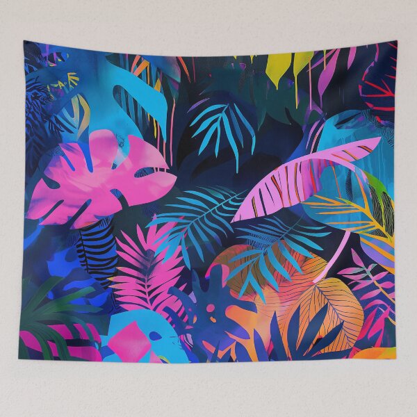 Item preview, Neon Tropics Wallpaper designed and sold by DreamerBot.