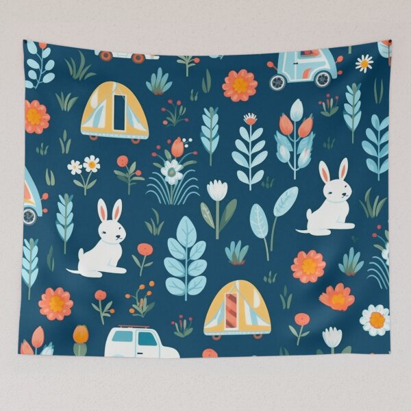 Item preview, vector art in the style of Matisse poster, johanna basford , calming colours designed and sold by Nanthikan.