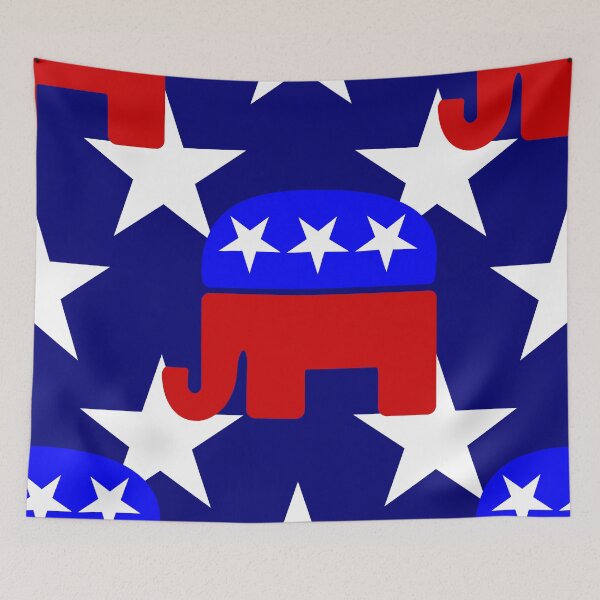 Item preview, republican elephant politics election stars  designed and sold by Gossip Rag.