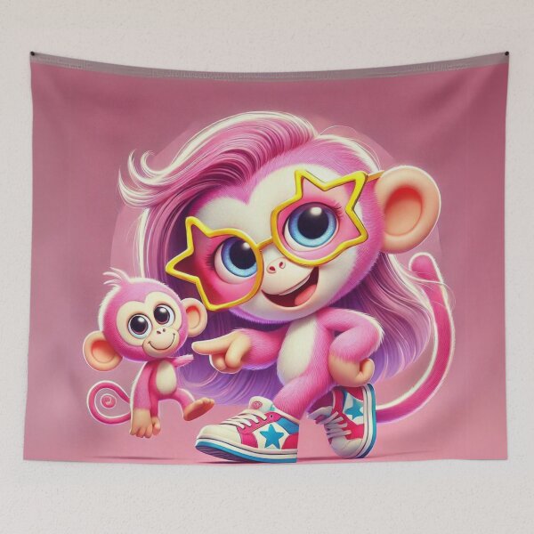 Item preview, Starry-Eyed Pink Monkeys in Style designed and sold by Sillytoe.