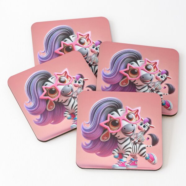 Item preview, Starry-Eyed Zebra Duo designed and sold by Sillytoe.