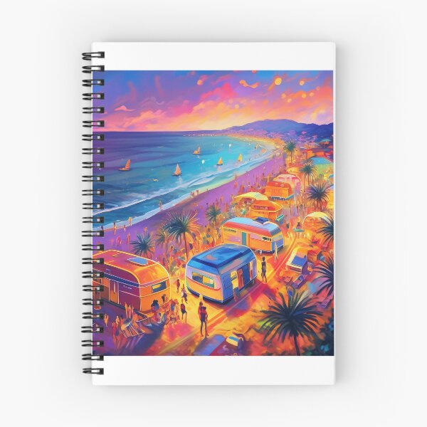 Item preview, Retro neon beach party caravans designed and sold by fotofeast.