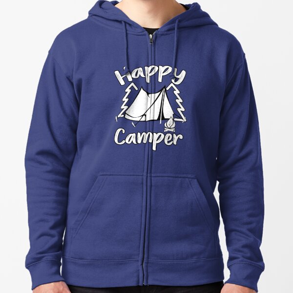 Happy Camper Happy Camping Family Zipped Hoodie