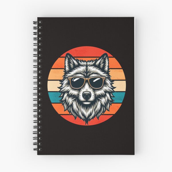 Item preview, Funny Retro Wolf Design Wolf Wearing Sunglasses designed and sold by Oussinc.