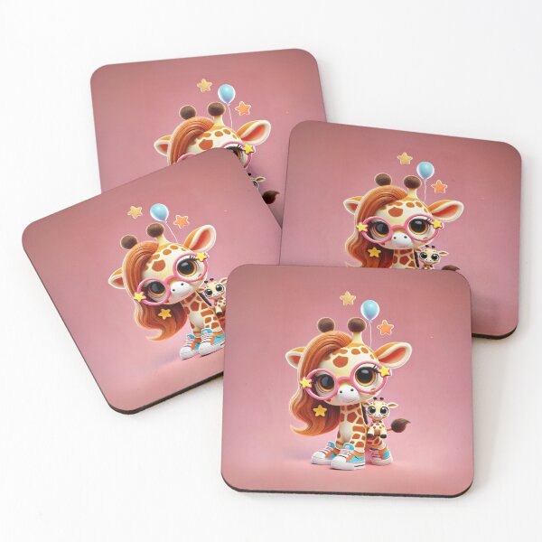 Item preview, Starry-Eyed Giraffe Duo designed and sold by Sillytoe.
