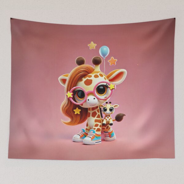 Item preview, Starry-Eyed Giraffe Duo designed and sold by Sillytoe.