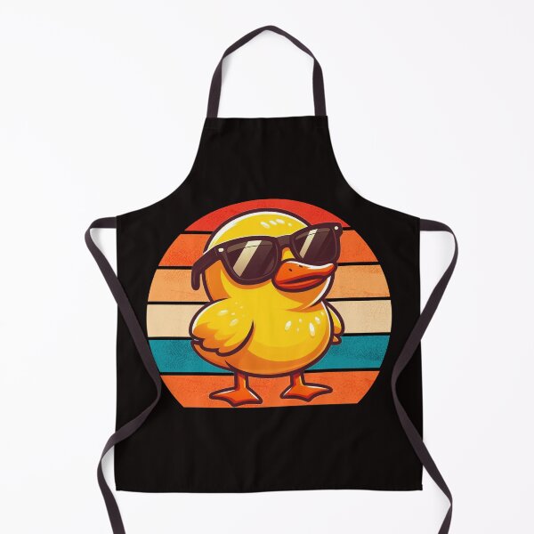 Item preview, Funny Retro Yellow Duck Design Yellow Duck Wearing Sunglasses designed and sold by Oussinc.