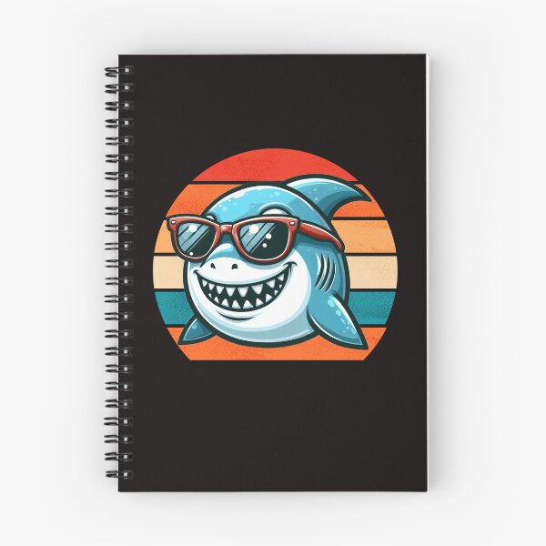Item preview, Funny Retro Shark Design Shark Wearing Sunglasses designed and sold by Oussinc.