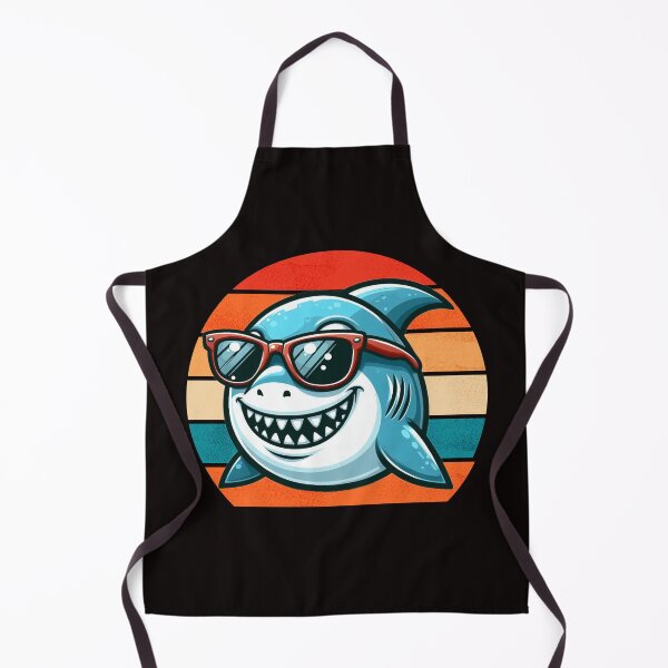 Item preview, Funny Retro Shark Design Shark Wearing Sunglasses designed and sold by Oussinc.