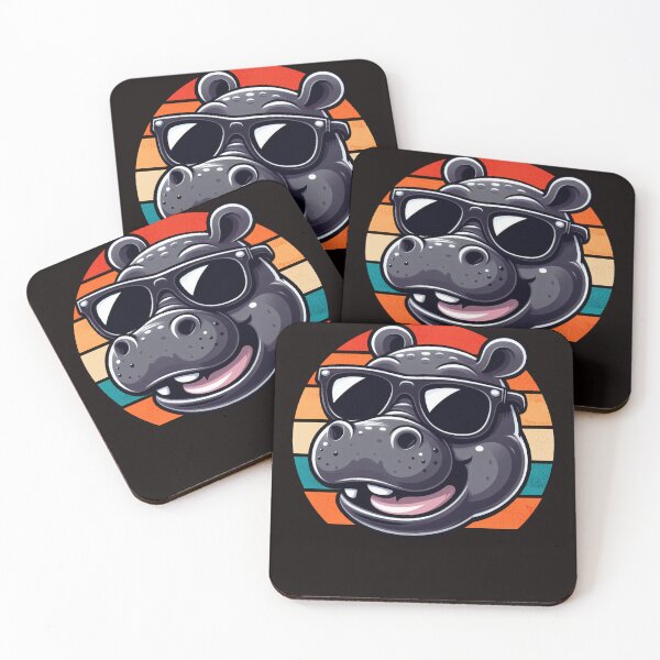 Item preview, Retro Vintage Hippo Hippopotamus Sunglass  designed and sold by Oussinc.