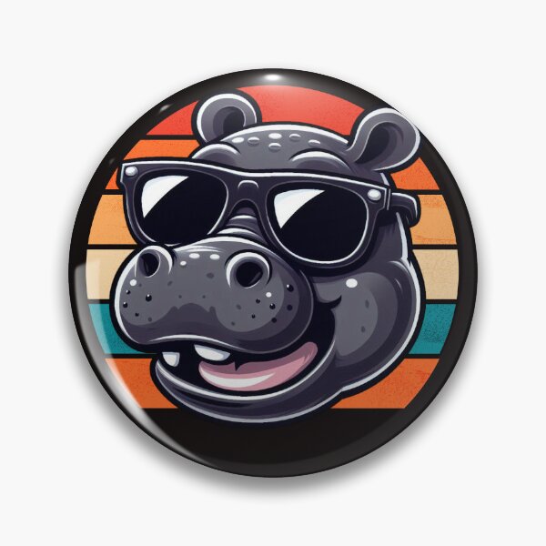 Item preview, Retro Vintage Hippo Hippopotamus Sunglass  designed and sold by Oussinc.