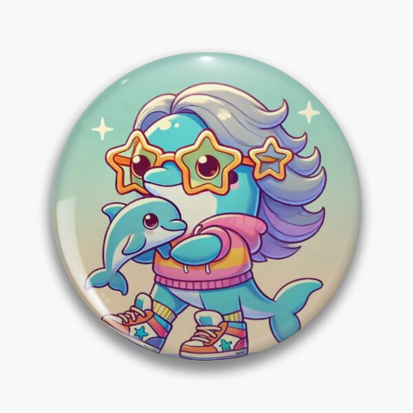 Item preview, Trendy Dolphin Duo designed and sold by Sillytoe.