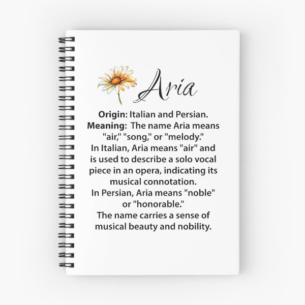 Item preview, Name meaning Aria designed and sold by OCNau.