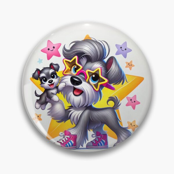 Item preview, Starry-Eyed Schnauzer Duo designed and sold by Sillytoe.