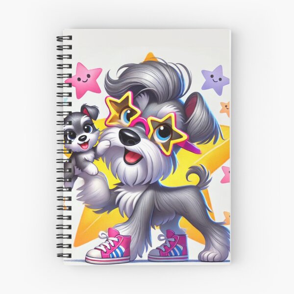 Item preview, Starry-Eyed Schnauzer Duo designed and sold by Sillytoe.