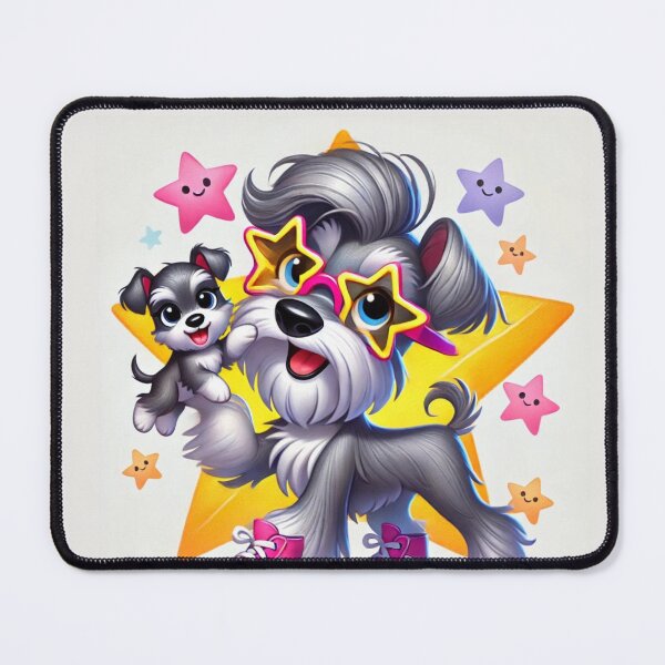 Item preview, Starry-Eyed Schnauzer Duo designed and sold by Sillytoe.