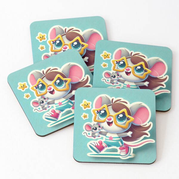 Item preview, Starry-Eyed Mouse Duo designed and sold by Sillytoe.