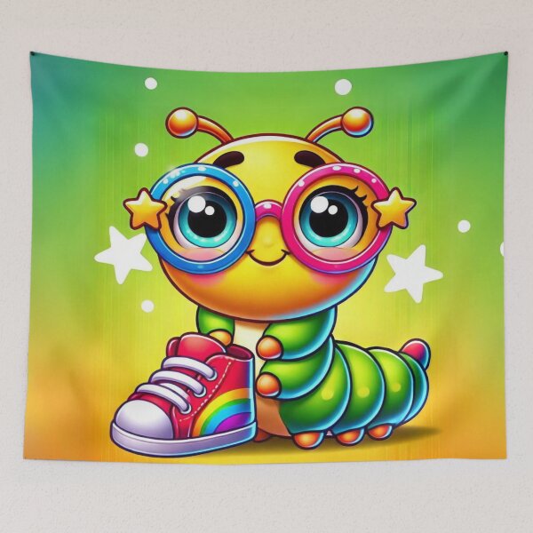 Item preview, Starry-Eyed Caterpillar Charm designed and sold by Sillytoe.