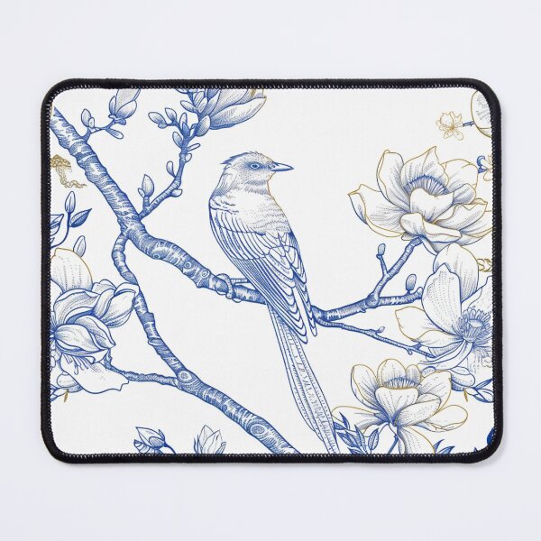 Item preview, Bird Chinoiserie French Toile designed and sold by cathycandco.