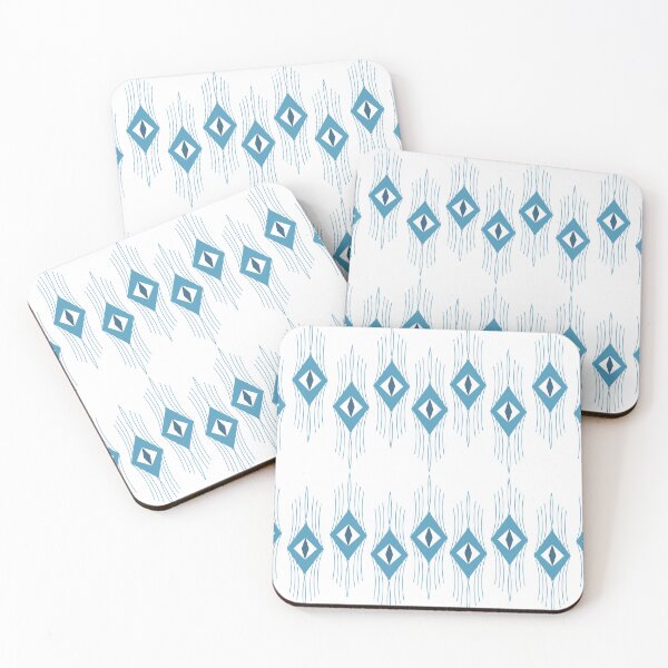 Item preview, Blue  and Line Pattern Fabric  designed and sold by yakza-design.