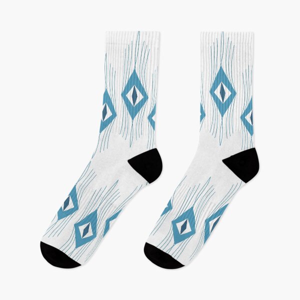 Item preview, Blue  and Line Pattern Fabric  designed and sold by yakza-design.