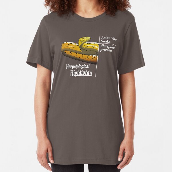Ahaetulla prasina - Asian Vine Snake | Alternative white Slim Fit T-Shirt