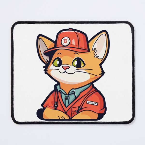 Item preview, Cat Fellow Worker designed and sold by Subhankar Mandal.