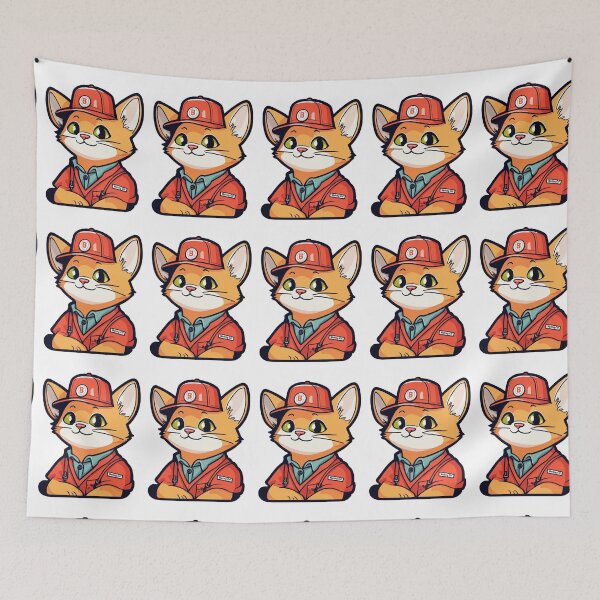Item preview, Cat Fellow Worker designed and sold by Subhankar Mandal.