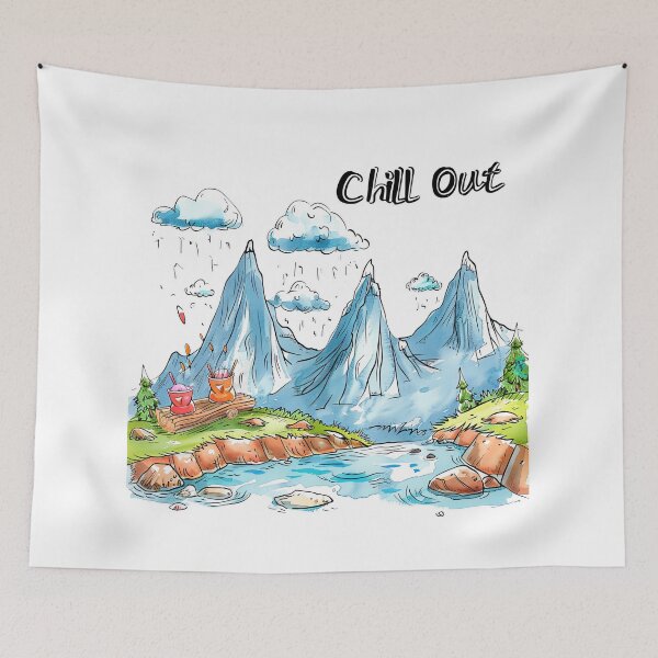 Item preview, Relaxing at the Chill Out Mountains designed and sold by kjon88.
