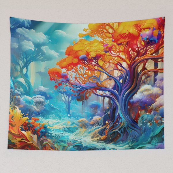 Item preview, Fantasy tree winter wonderland 1 designed and sold by rainsdesigns.