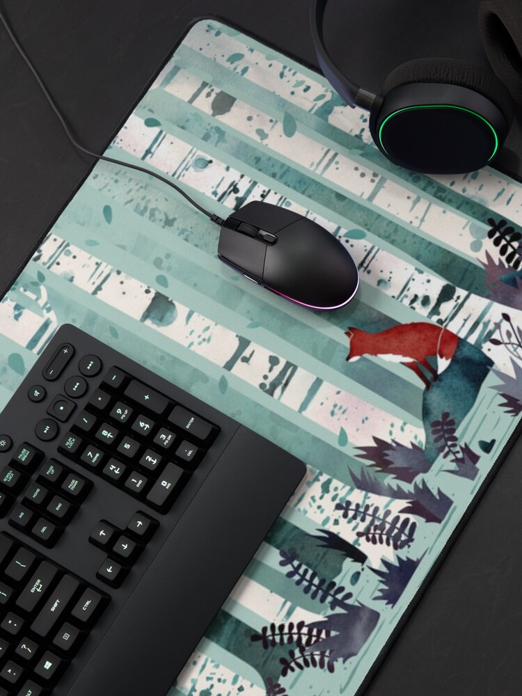 Thumbnail 4 of 5, Mouse Pad, The Birches designed and sold by littleclyde.
