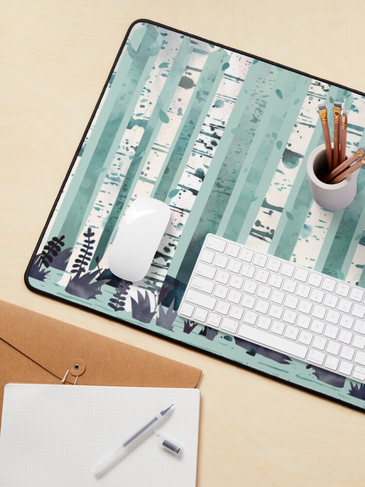 Thumbnail 3 of 5, Mouse Pad, The Birches designed and sold by littleclyde.