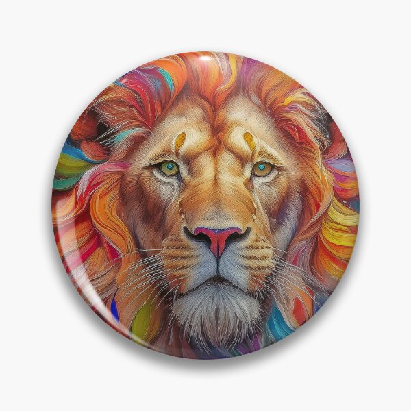 Item preview, Colourful explosion of a lion's head designed and sold by fotofeast.