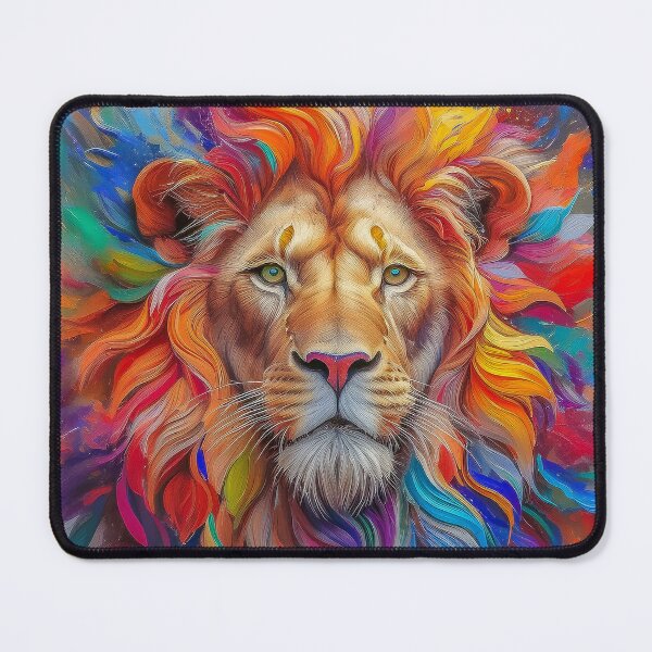 Item preview, Colourful explosion of a lion's head designed and sold by fotofeast.