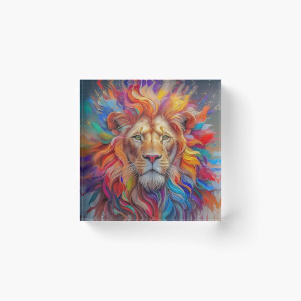 Item preview, Colourful explosion of a lion's head designed and sold by fotofeast.