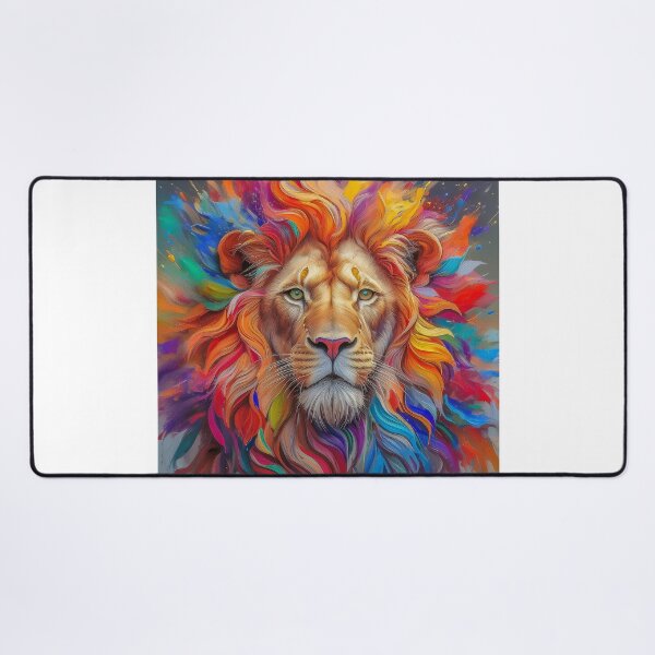 Item preview, Colourful explosion of a lion's head designed and sold by fotofeast.