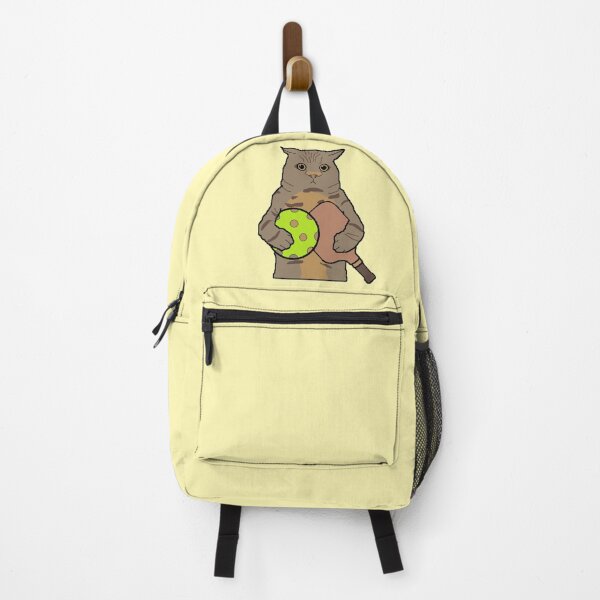 Item preview, Pickleball Cat - Cat Holding Food Meme designed and sold by BingusENT.