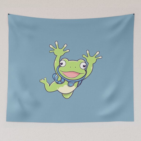 Item preview, Skydiving Parachuting Frog designed and sold by Atlantico54.